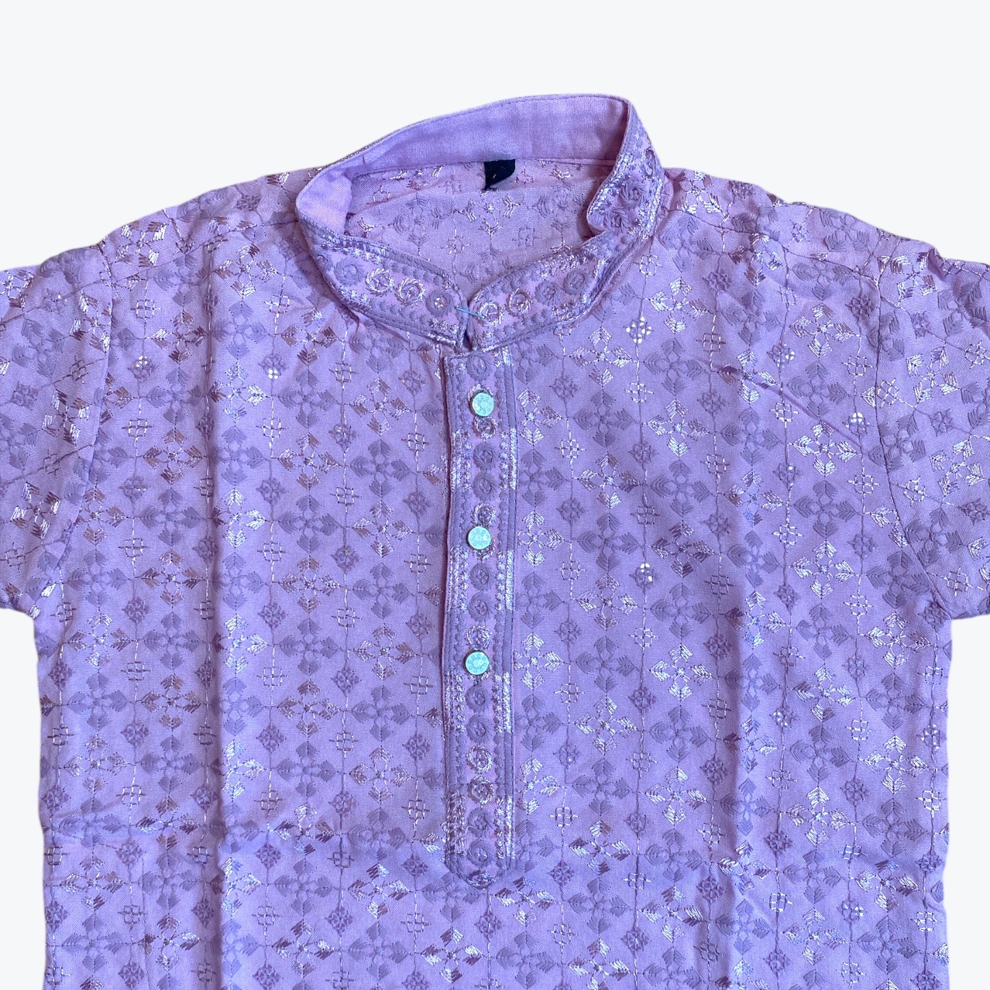 Chikankari father-son family combo set