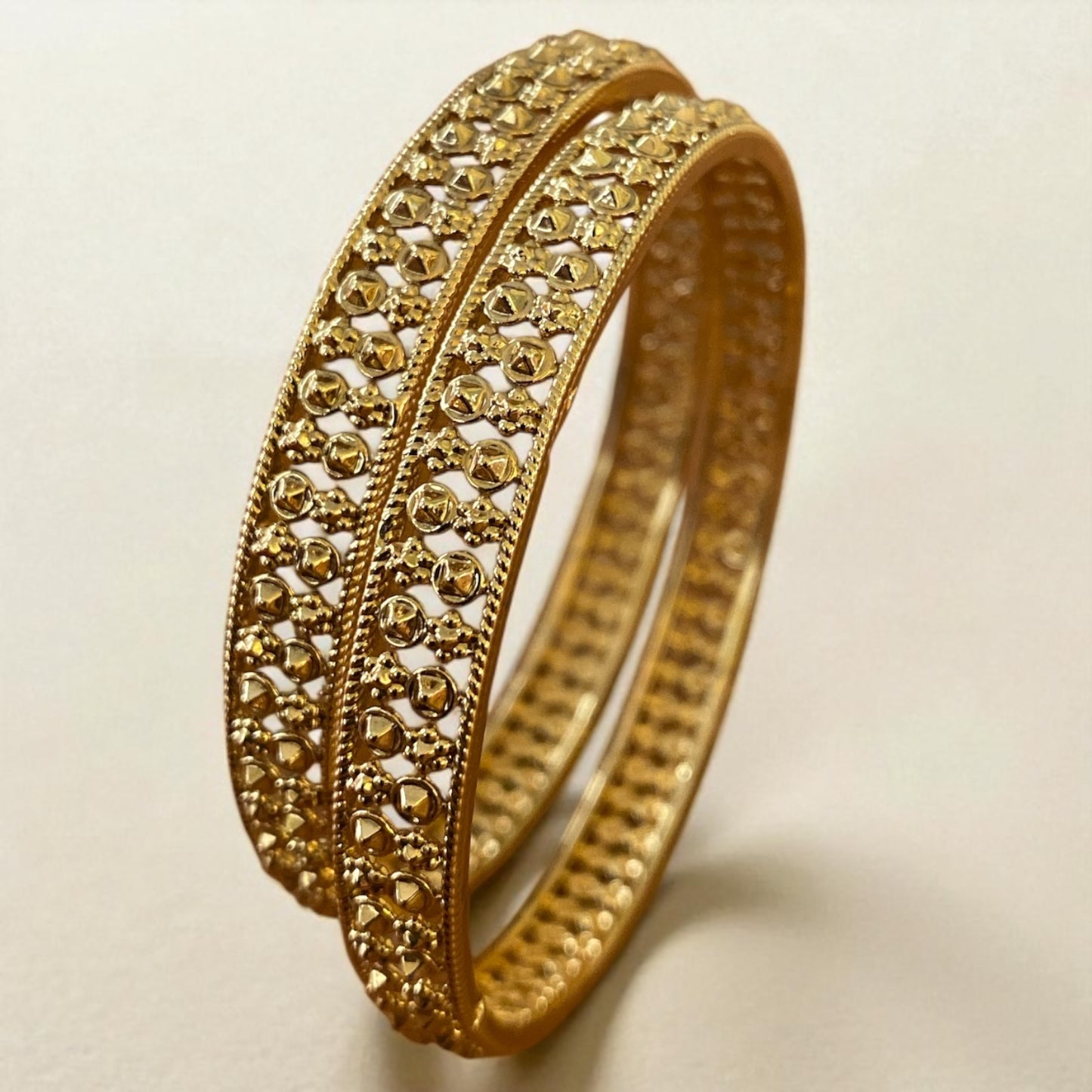 Colours Gold-Plated 4-Piece Bangle Set