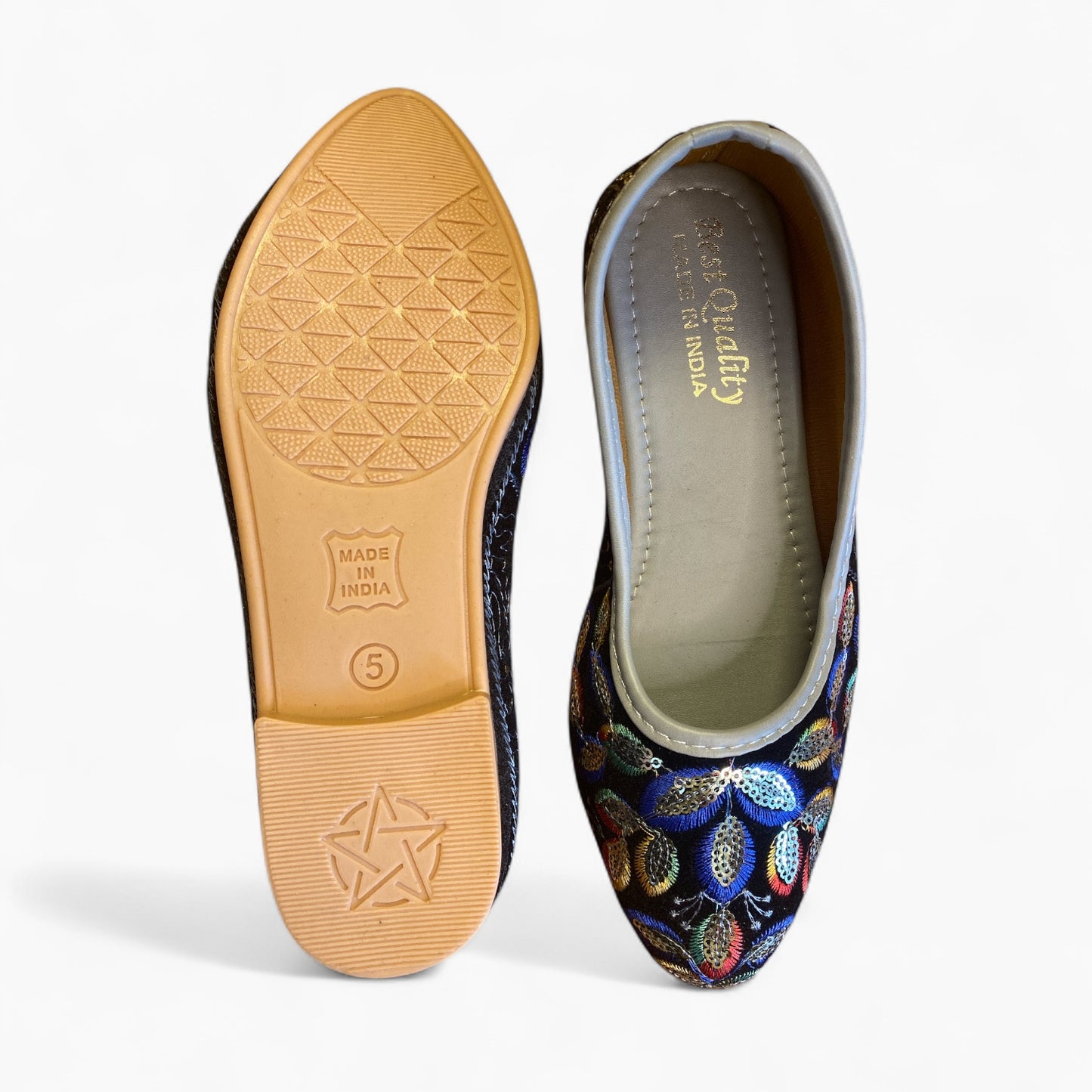 Mehka Juttis embroidered