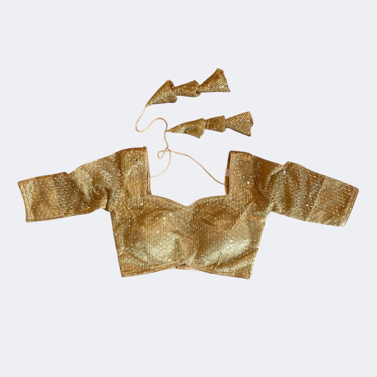 Sequins long sleeve blouse