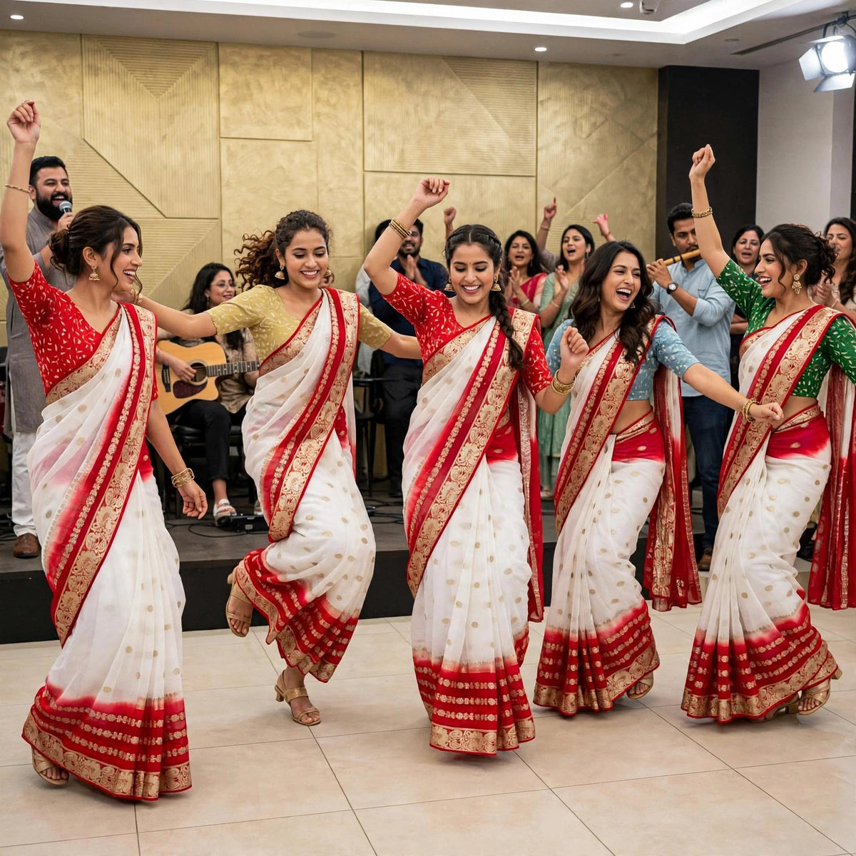 Banarasi Ivory-Alta designs saree only