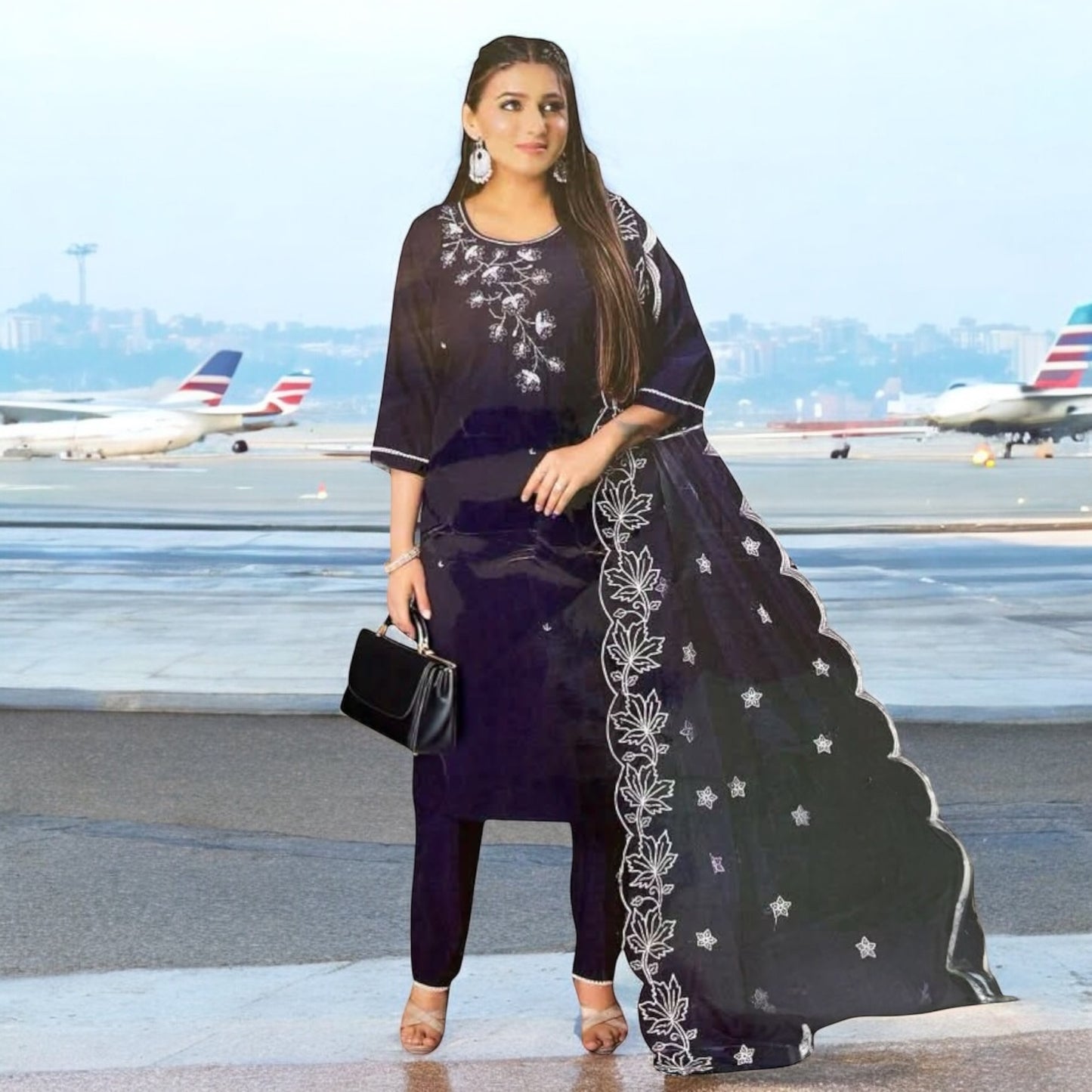 Big size straight kurta.