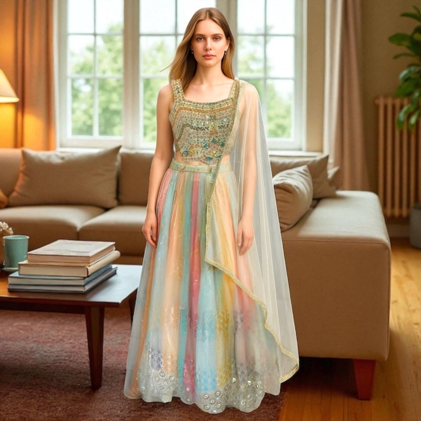 Multicolor lehenga