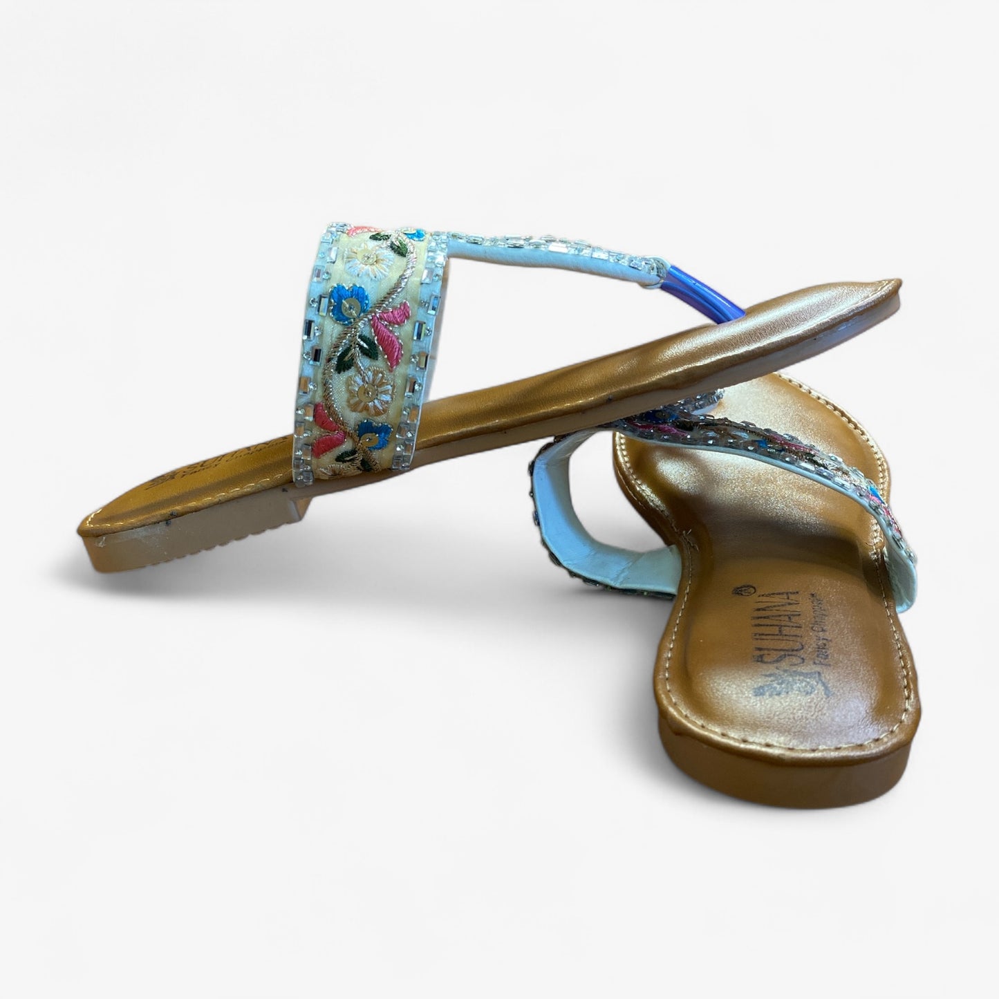 Suhana Floral Kolhapuri Sandals