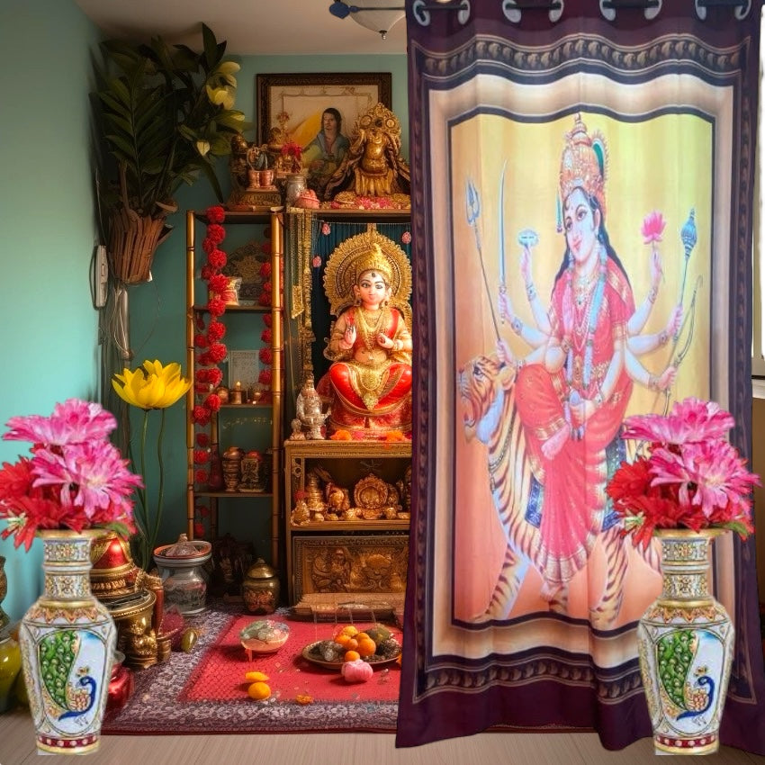 Digital print worship rooms' curtains
