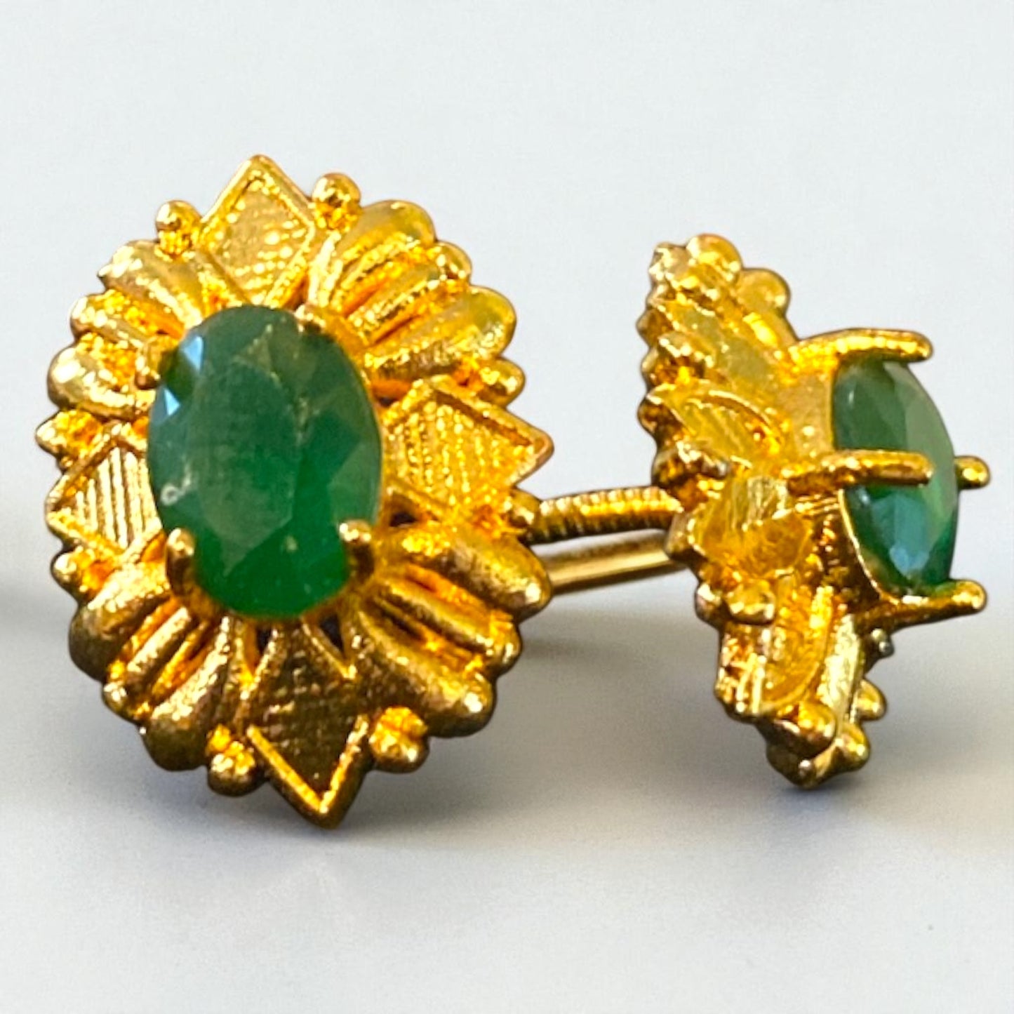 Shubh shri gold plated ear-tops