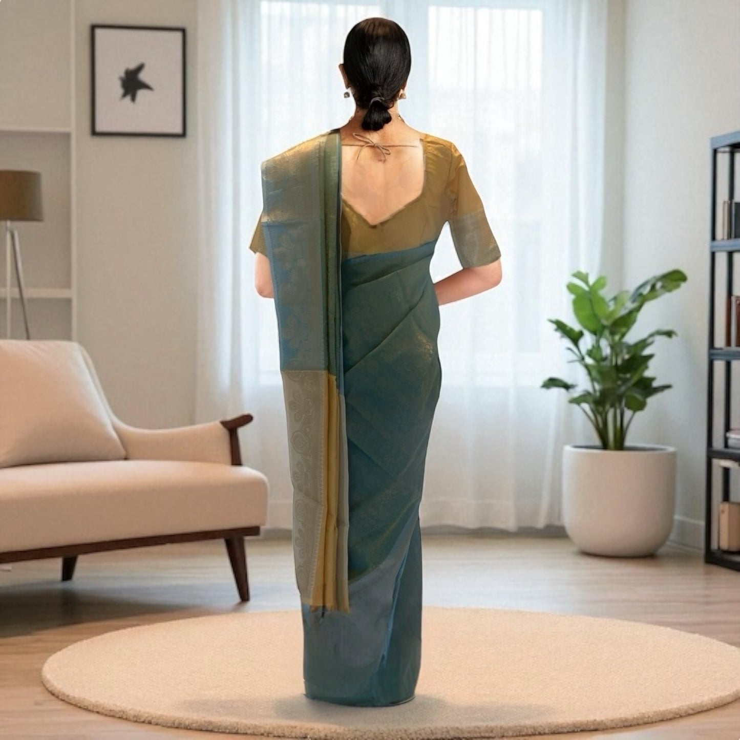 Banarasi sari and blouse set