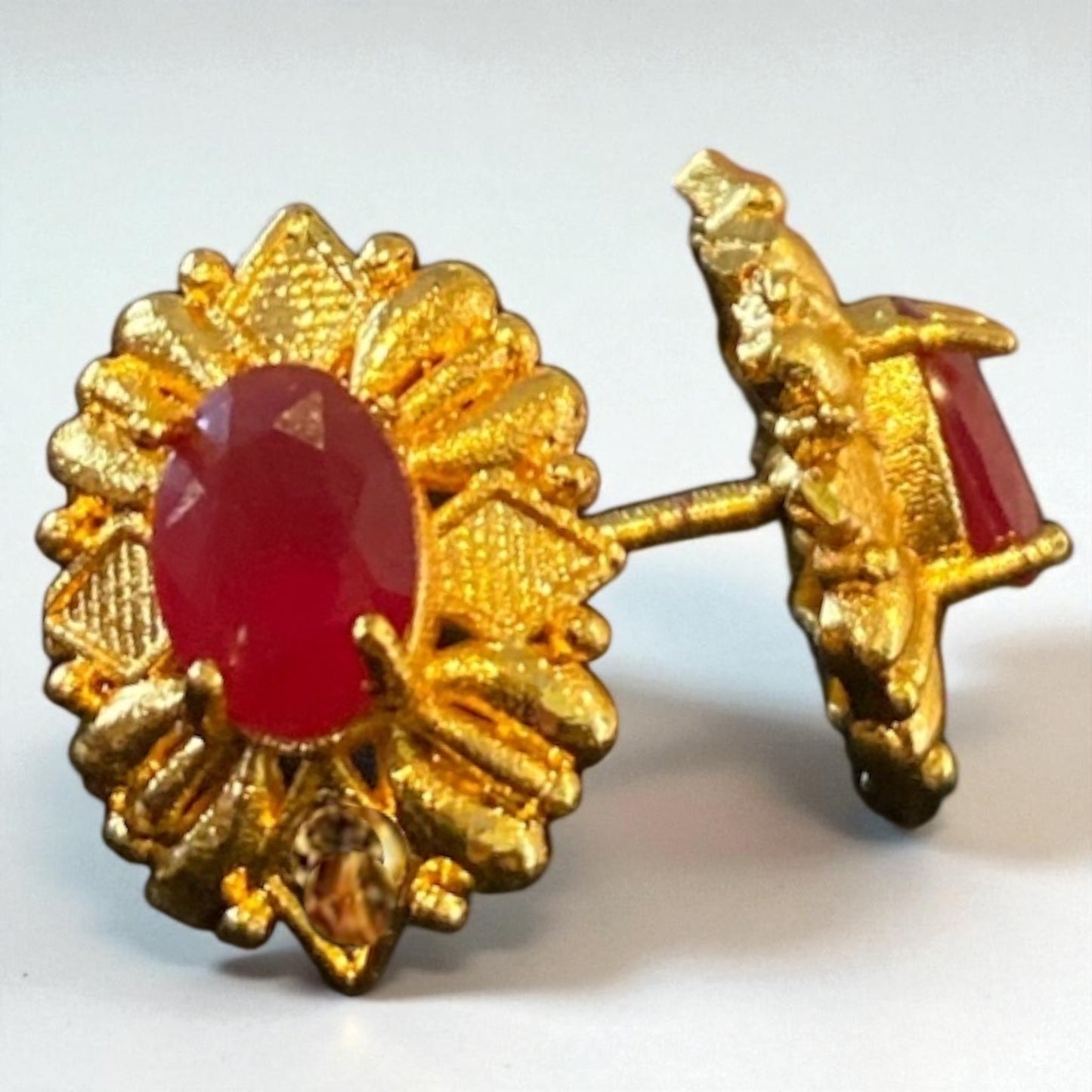 Shubh shri gold plated ear-tops