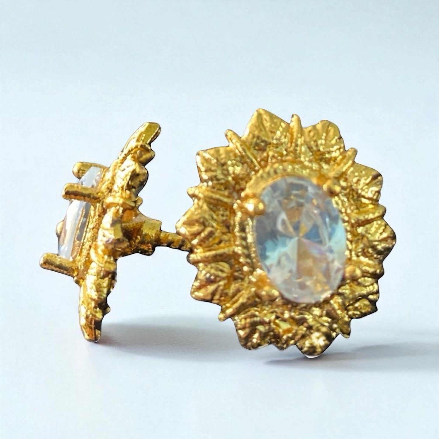 MK gold plated ear-tops
