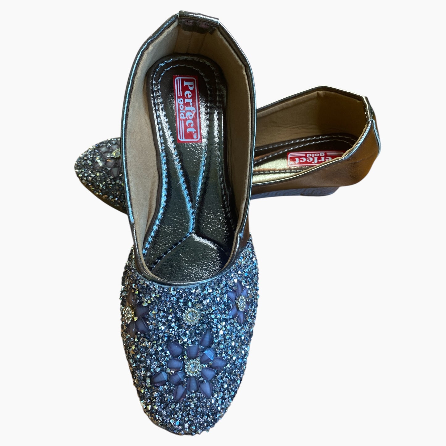 Perfect gold slip on shoe women