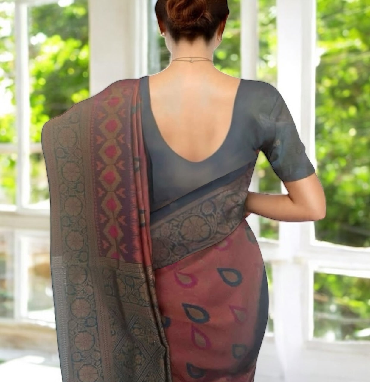 Patola sari and blouse set