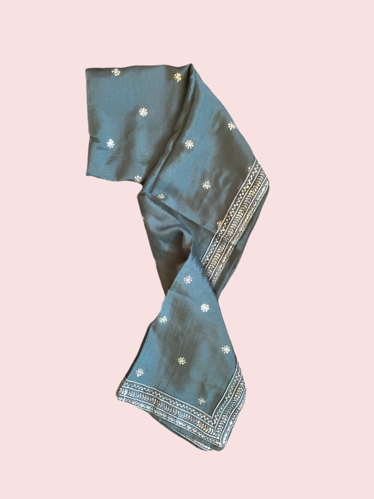Silk kurta set for little girls