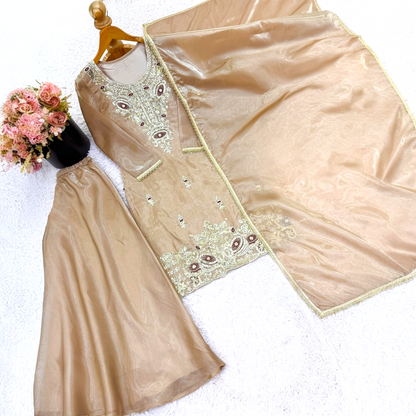 Urmee Embroidered palazzo suit