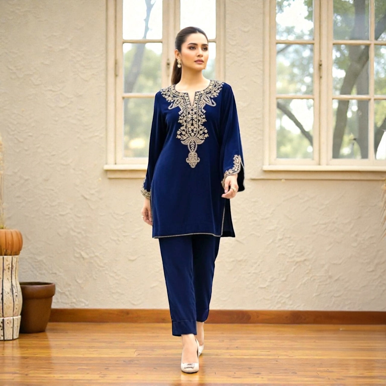 Velvet winter co-ord set