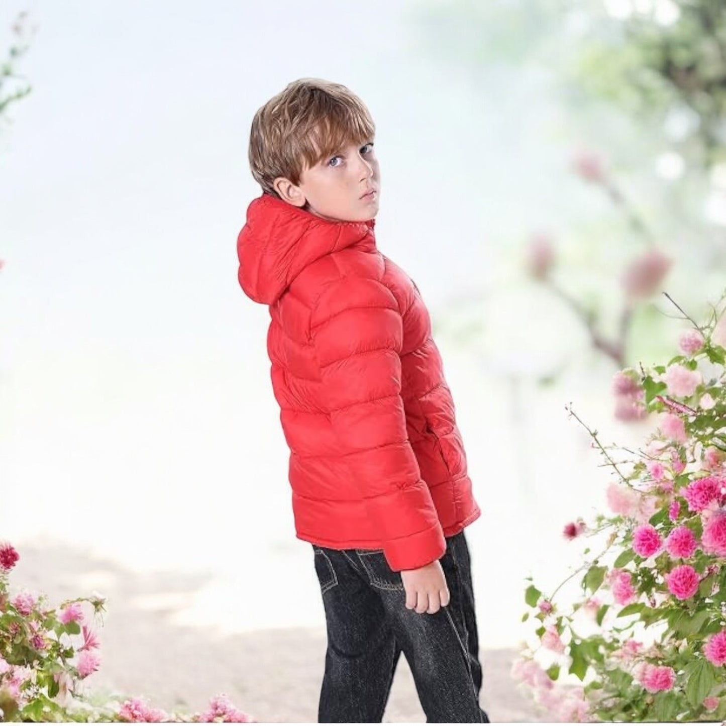 Eten hooded Puffer Jackets for kids