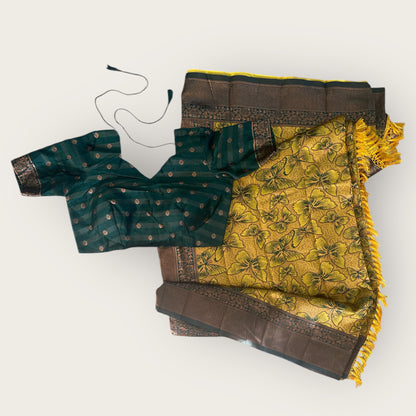 Banarasi sari and blouse set