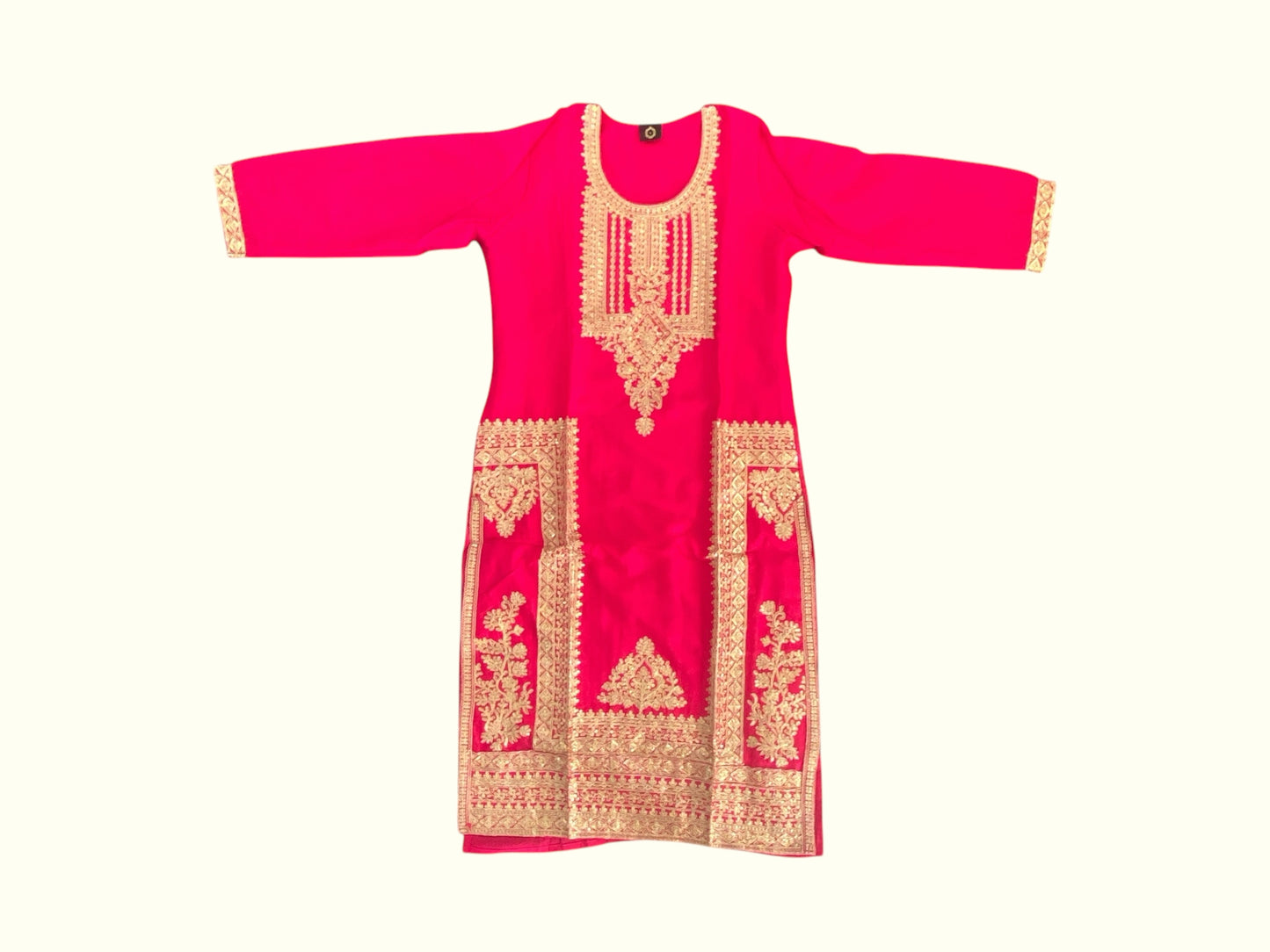 Silk zari work kurta