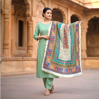 Full length mirror dupatta only