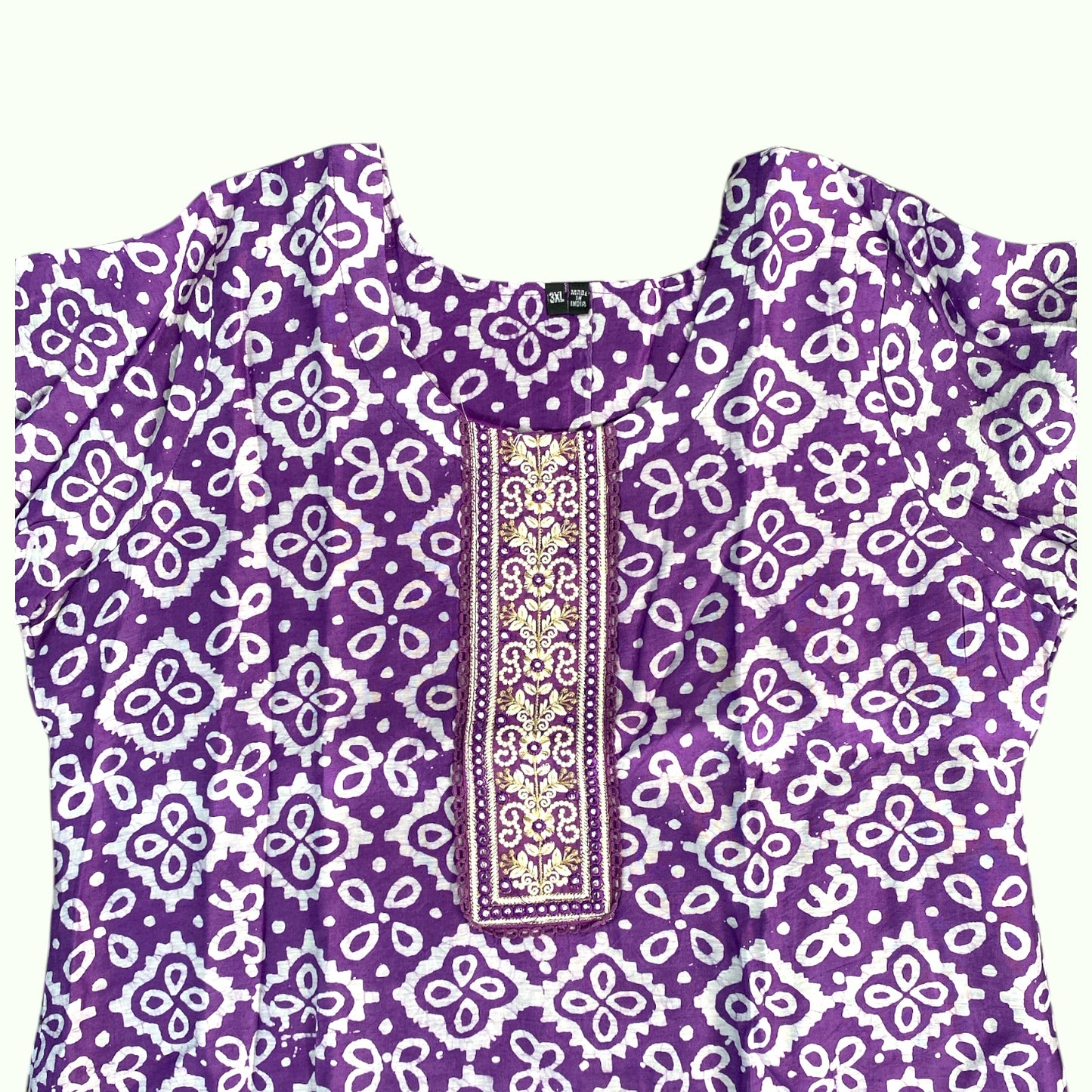 Plus size kurta set