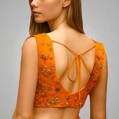 Ready to wear viral Boutique sari and blouse set