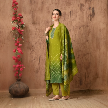 Detailed Embroidery Work – Designer Festive Suit Set for women