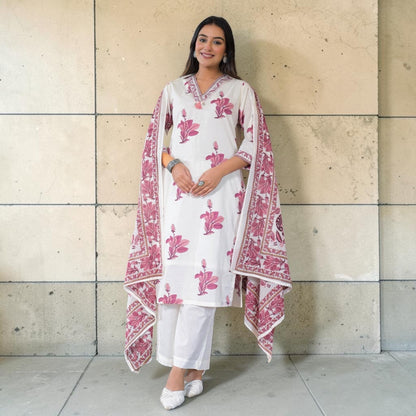 Floral Print Kurta set
