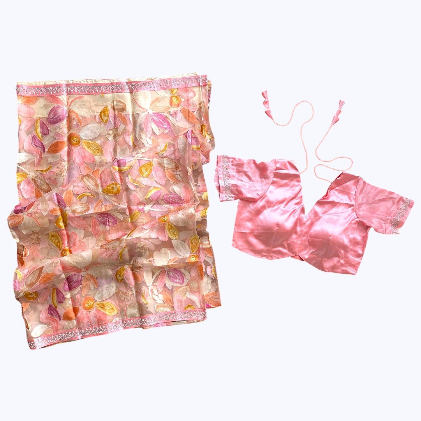 Floral boutique saree set