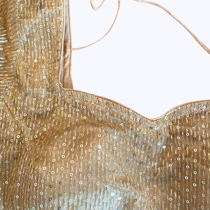 Sequins long sleeve blouse
