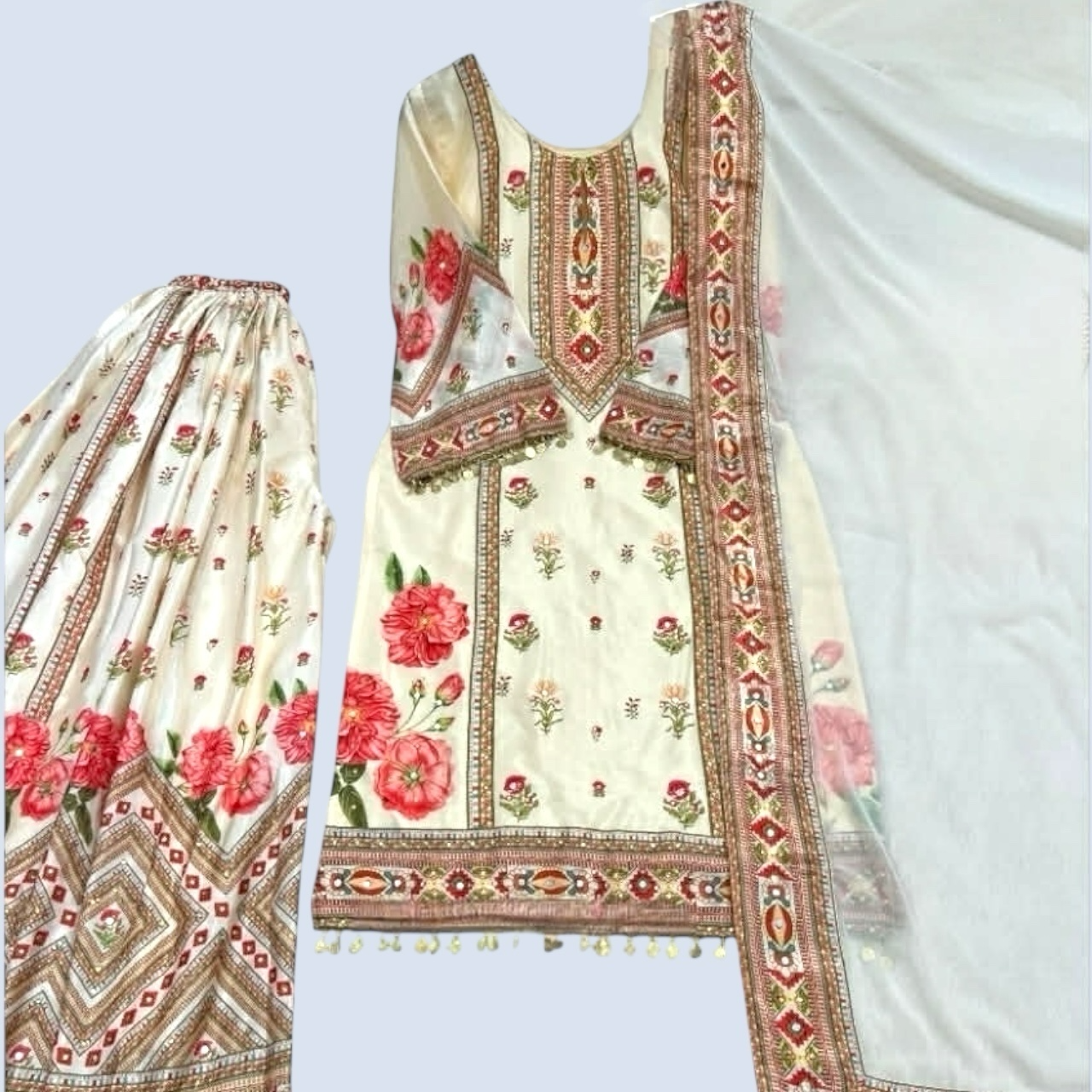 Heavy party wear sharara set