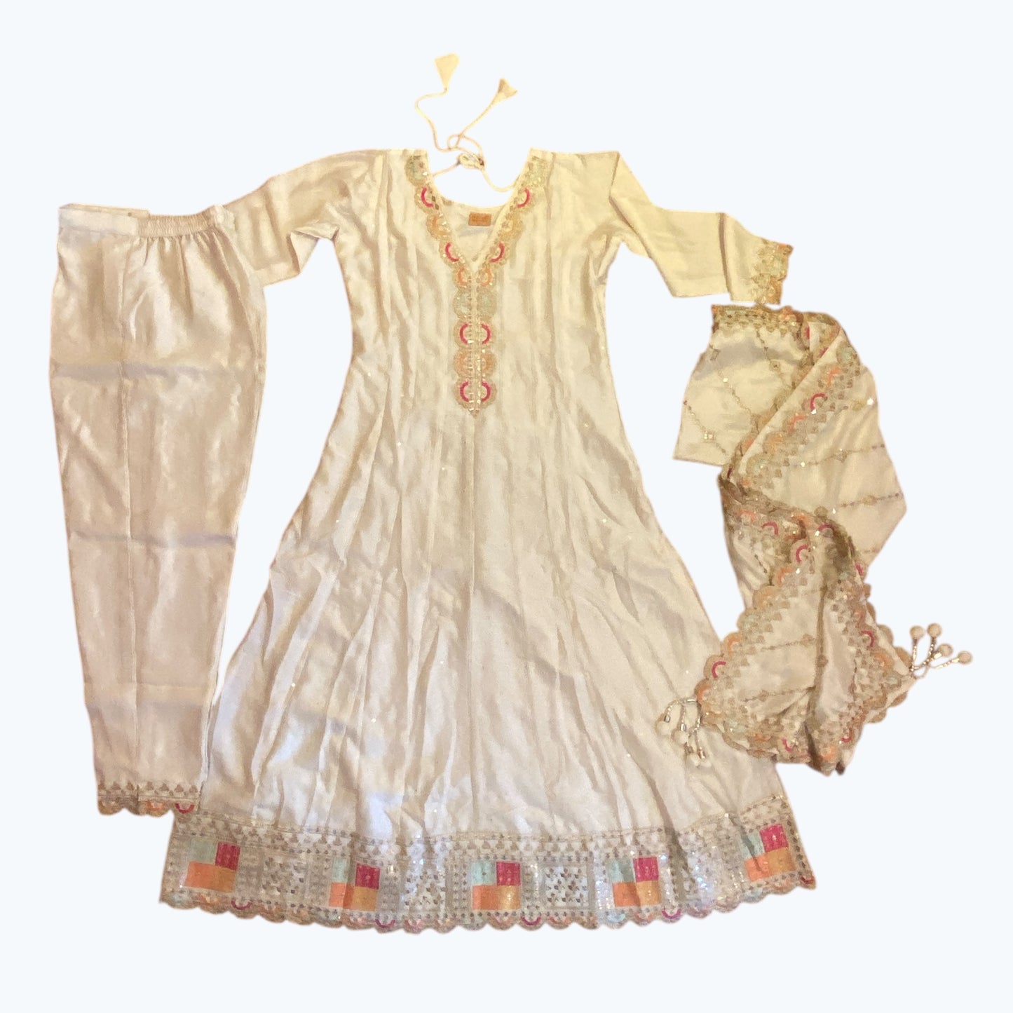 Anarkali set embroidered