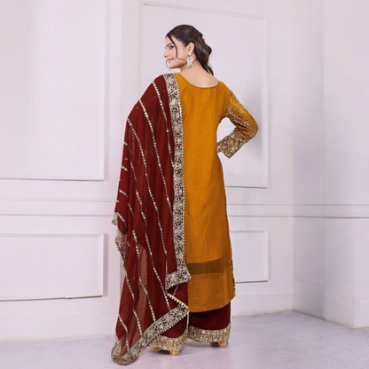 Plus size lavish salwar suit with dupatta