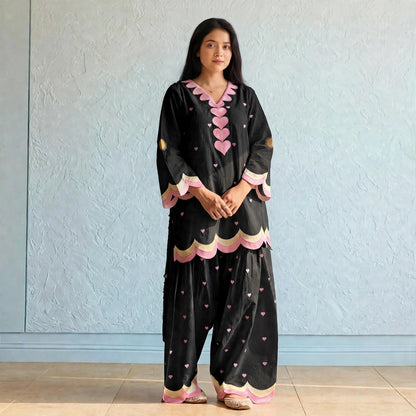 Mahrokh Embroidered Farshi Salwar Set