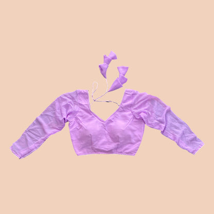 Customized Plain Long-Sleeve Blouse