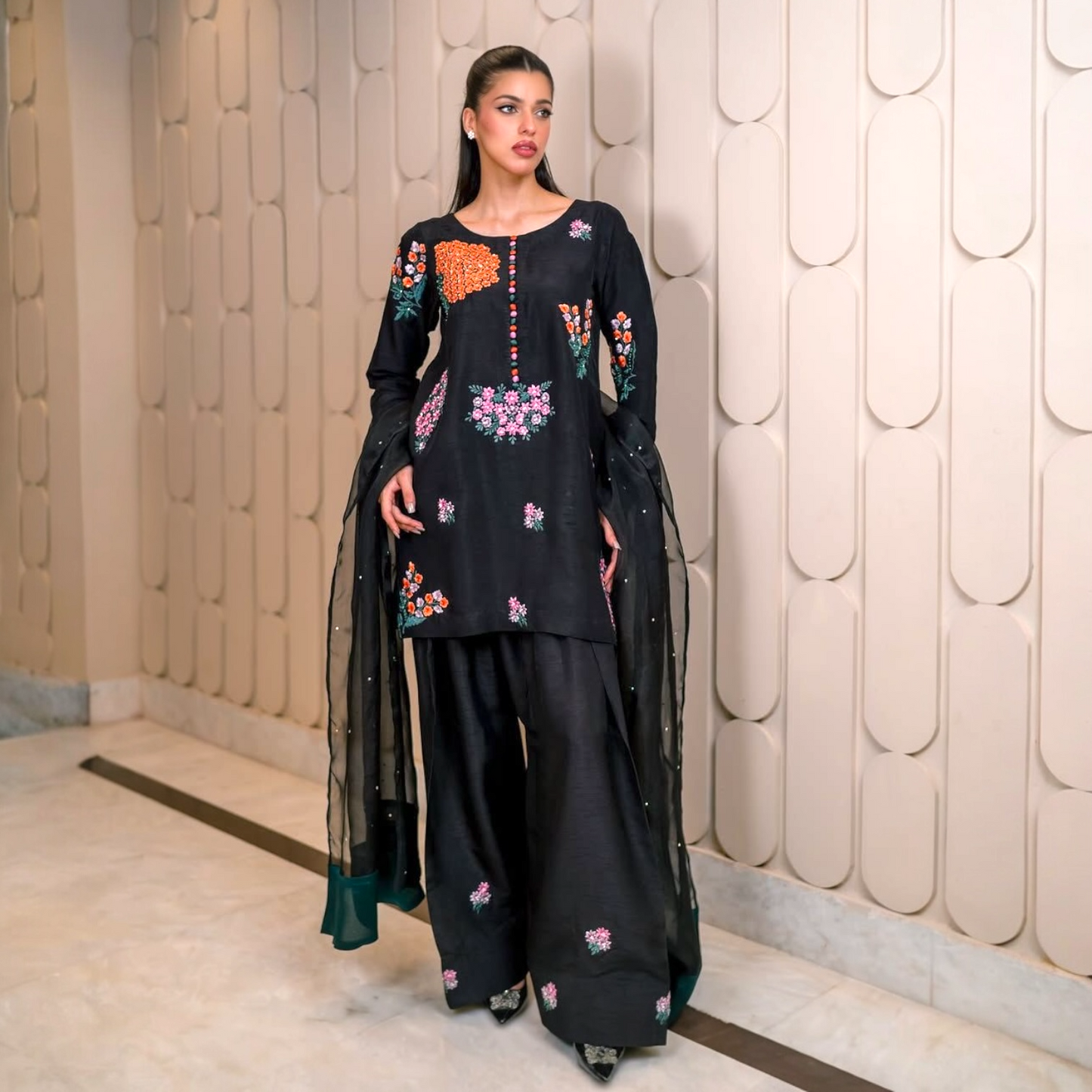 Salwar Kameez with farshi pant