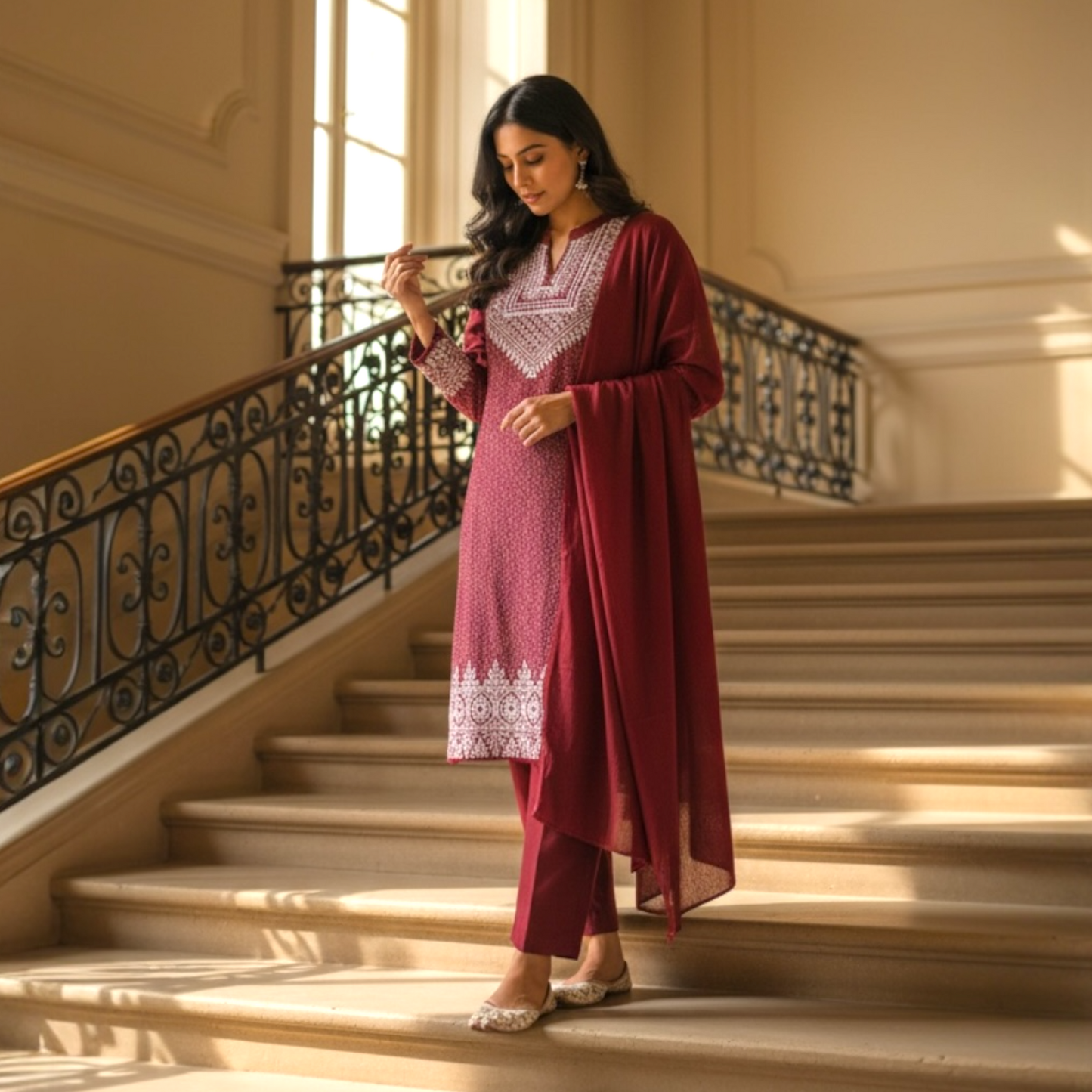 Radvin woolen kurta set for winter