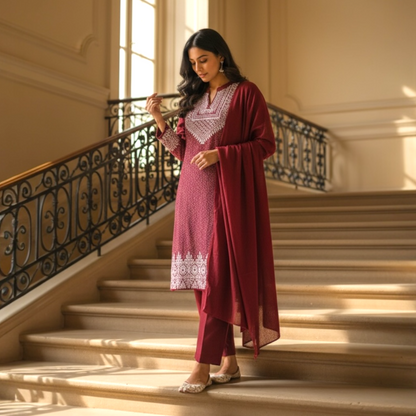 Radvin woolen kurta set for winter