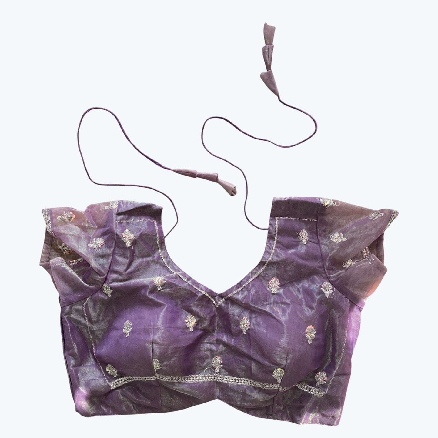 Zari work boutique saree and blouse set