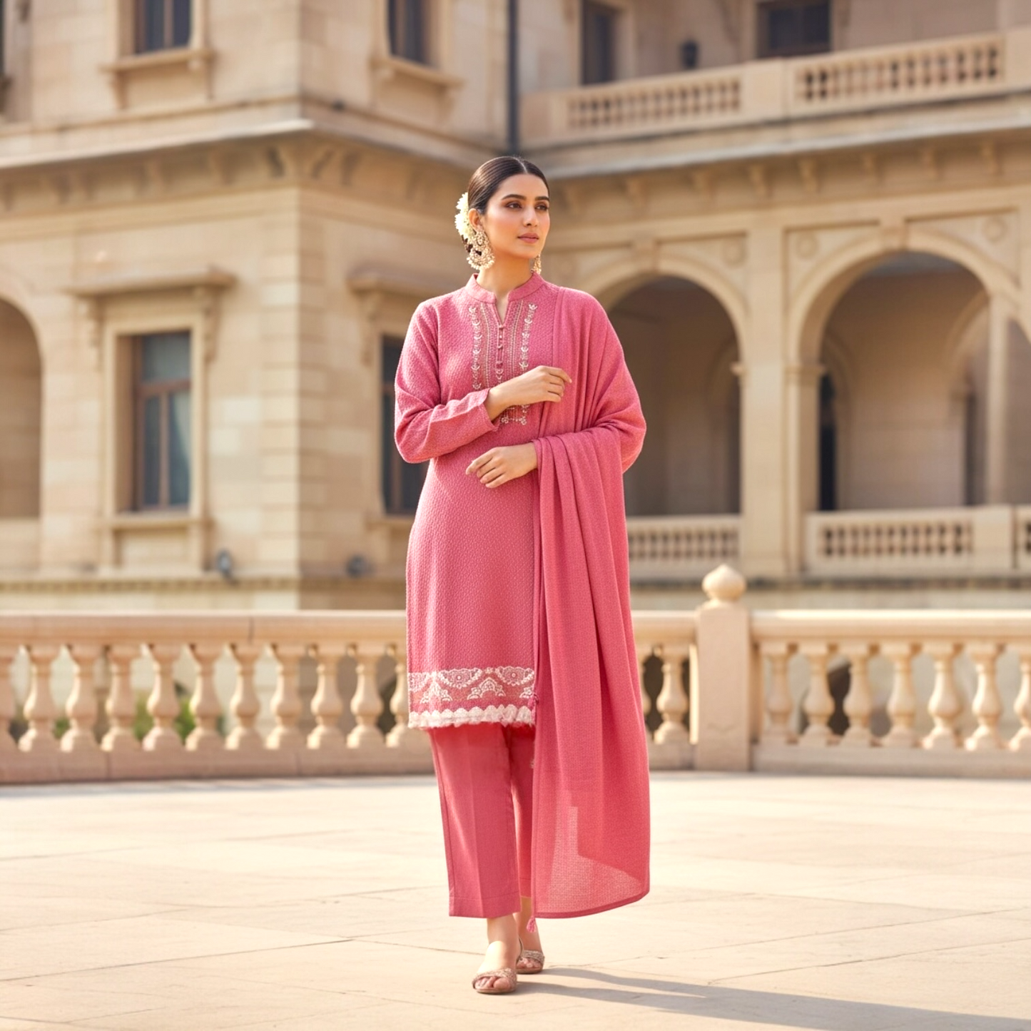 Rapic winter woolen kurta set