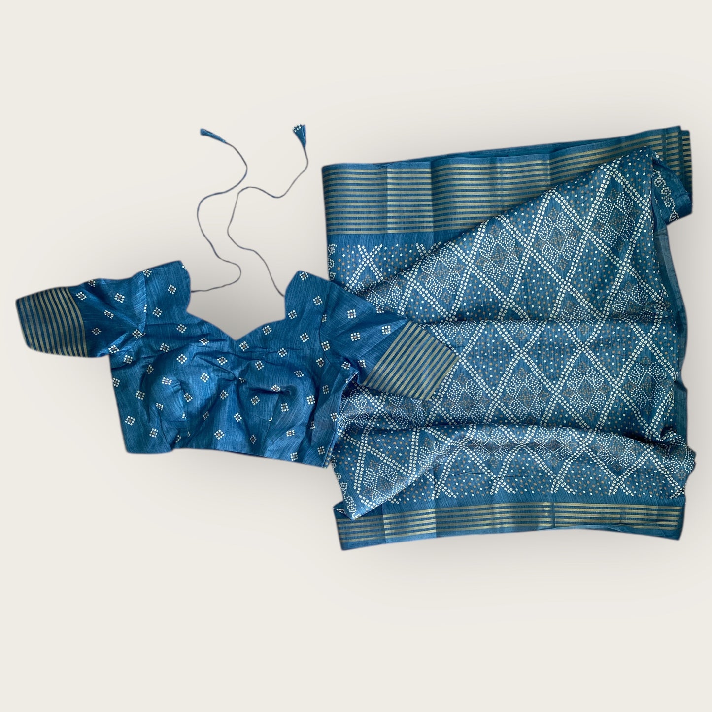 Bandhani Saree and blouse set