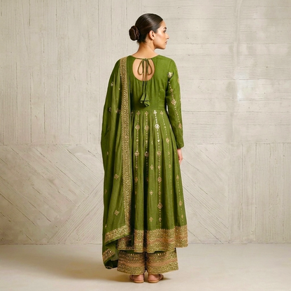 Anarkali palazzo party wear