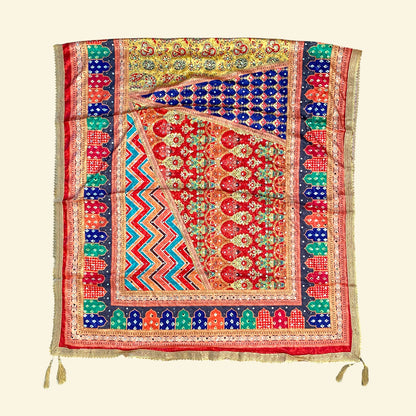Digital print mirror dupatta only