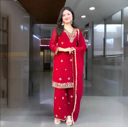 Boutique work kurta palazzo set