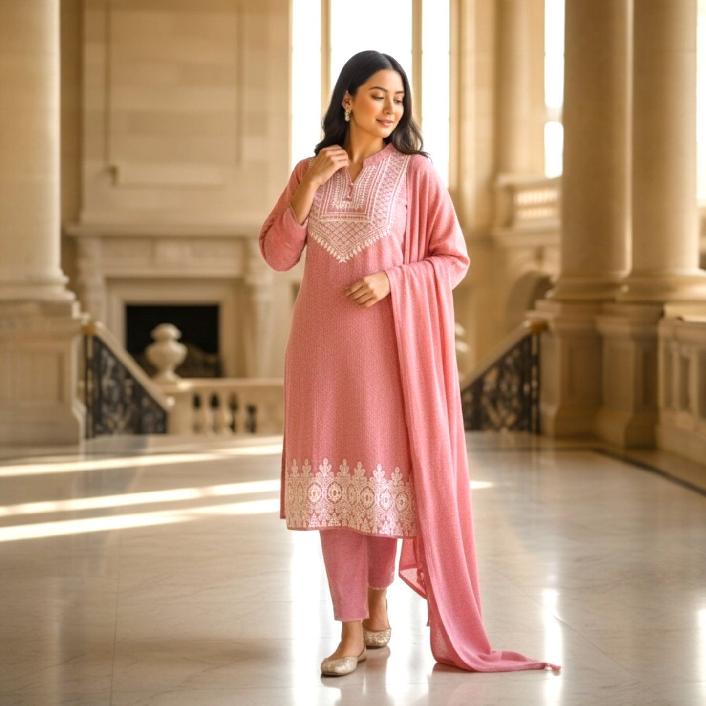 Radvin woolen kurta set for winter