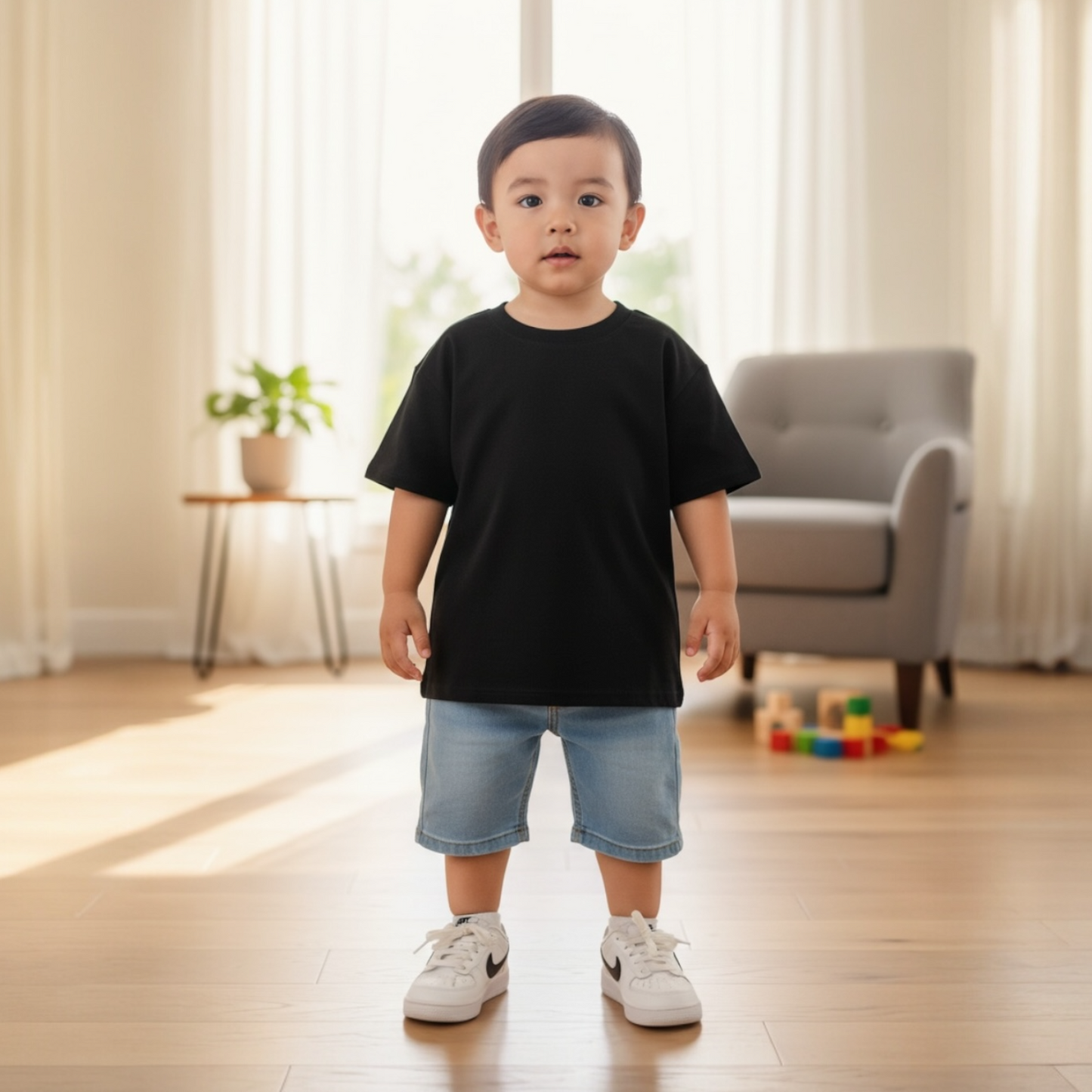 Plain T-shirts for little