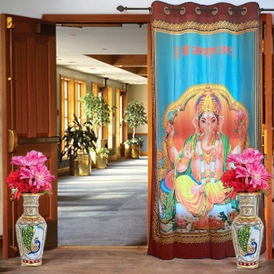 Digital print worship rooms' curtains