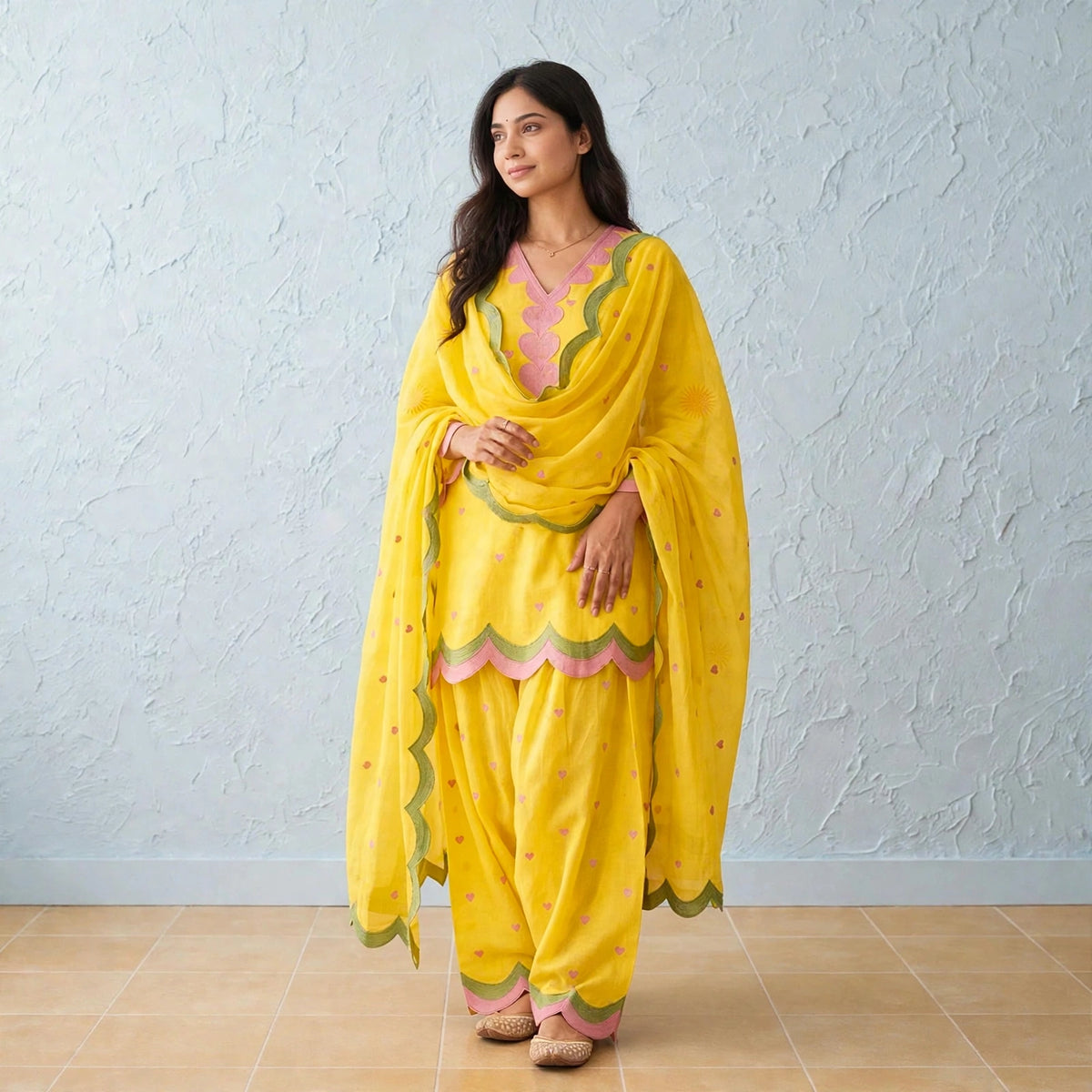 Mahrokh Embroidered Farshi Salwar Set
