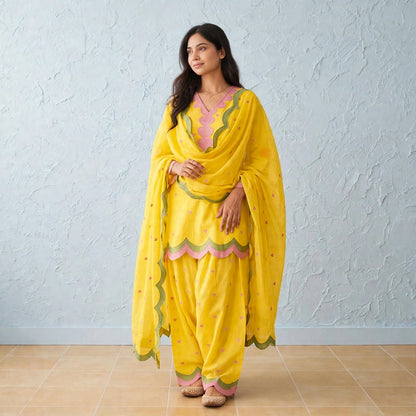 Mahrokh Embroidered Farshi Salwar Set