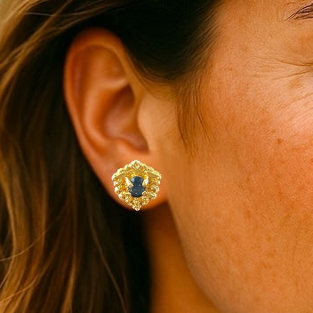 Shubh shri gold plated ear-tops