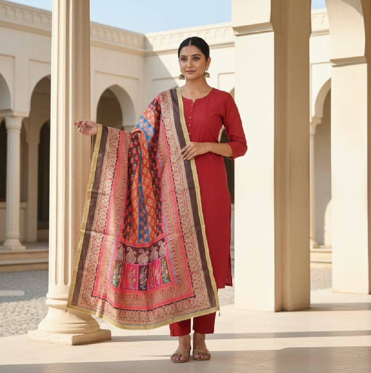 Digital print dupatta only