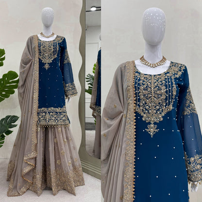 Pearl Work sharara set